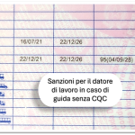 Sanzioni per il datore di lavoro in caso di guida senza CQC