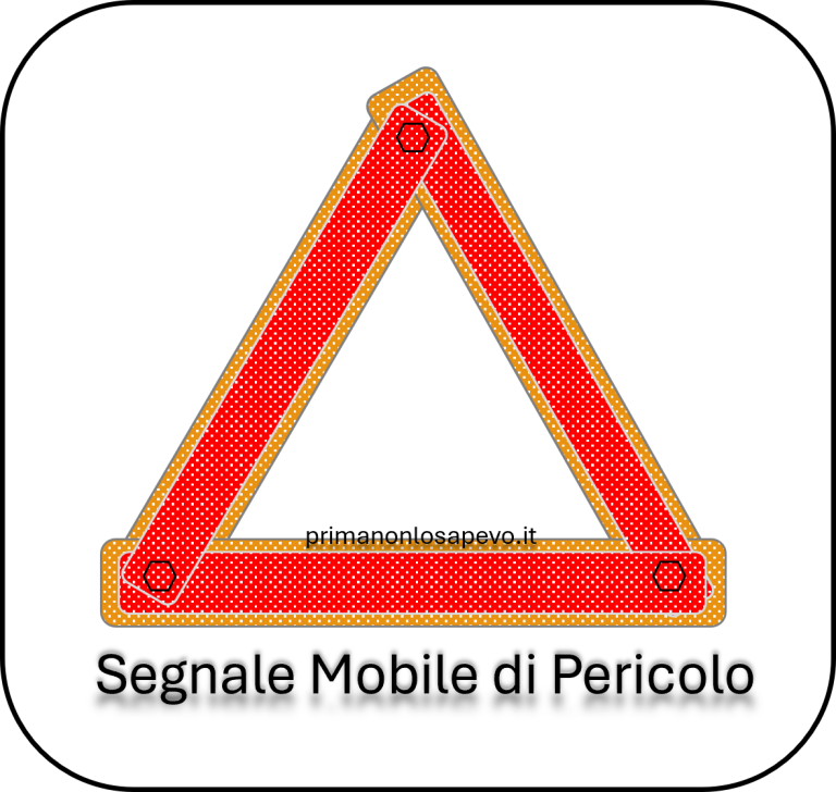 Segnale mobile di pericolo