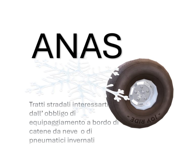 ANAS strade con obbligo di catene o pneumatici invernali